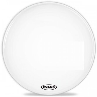 Evans MX2 White Marching Bass Drum Head, 22 Inch