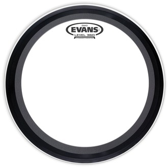 Evans BD24EMADCW EMAD Coated White Bass Drum Head, 24 Inch