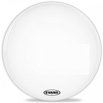 Evans MX1 White Marching Bass Drum Head, 26 Inch