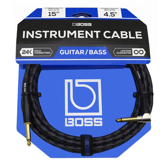 BOSS BIC-15A Instrument Cable 15FT AS 15FT / 4.5m - Angled/Straigh