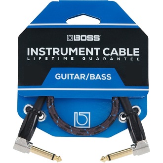BOSS BIC-3AA Instrument Cable 3ft AA  3ft / 1cm - Angled/Angled 1/