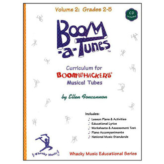 Boomwhackers BWBT2B "Boom-a-Tunes Volume 2" Curriculum Book/CD
