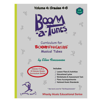Boomwhackers BWBT4B "Boom-a-Tunes Volume 4" Curriculum Book/CD