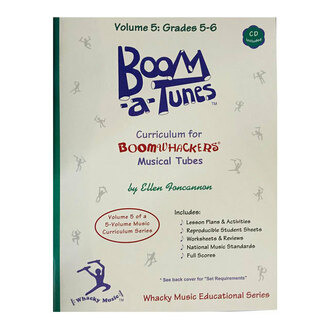 Boomwhackers BWBT5B "Boom-a-Tunes Volume 5" Curriculum Book/CD