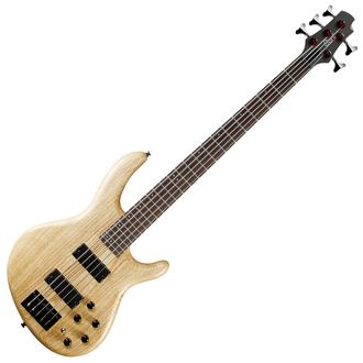 Cort Action Deluxe 5 String Electric Bass - Open Pore Natural