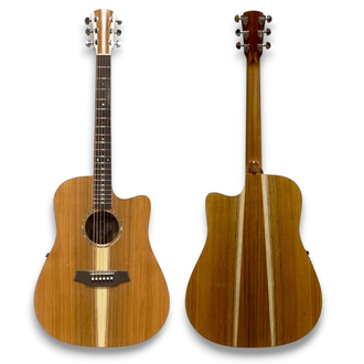 Cole Clark SFL1EC-BLBL Studio Dreadnought With Cutaway - Natural