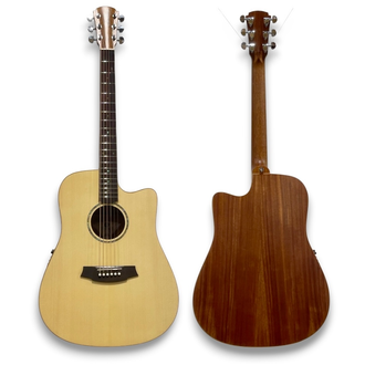 Cole Clark SFL1EC-SMAH Studio Dreadnought With Cutaway - Natural