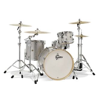 Gretsch Catalina Maple 4Pc W/22 Silver Sparkle Drum Kit CM1-E824S-SS