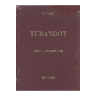 Turandot Italian Vocal Score Cloth Ital/ger