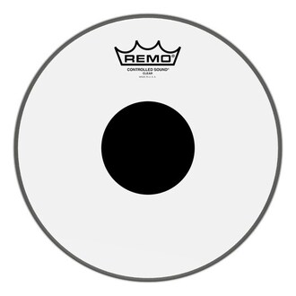 Remo 10" Controlled Sound Clear Top Black Dot Drum Head