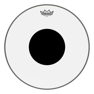 Remo 16" Controlled Sound Clear Top Black Dot Drum Head