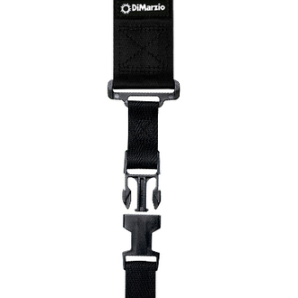 DiMarzio DD2300 Elastic Clip Lock Guitar Strap Black