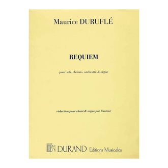 Requiem Op 9 Vocal Score