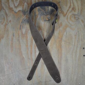 Colonial Leather Brown Double Suede Guitar Strap