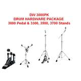 DW 3000Pk Drum Hardware Pack Includes 3000 Pedal & 3300, 3500, 3700 Stands