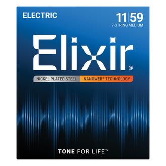 Elixir Nanoweb Electric Guitar 7-String Set Medium 11-59
