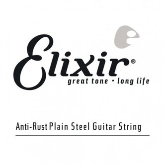 Elixir 13009 Anti-Rust Plain Steel Single Guitar String .009 Gauge
