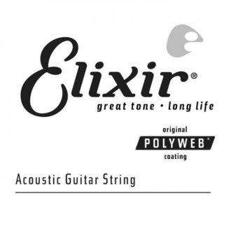 Elixir 13126 Polyweb Single Guitar String .026 80/20 Bronze