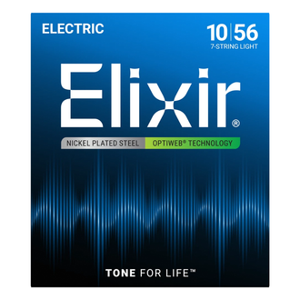 Elixir 19057 Optiweb 7-String Electric Light 10-56