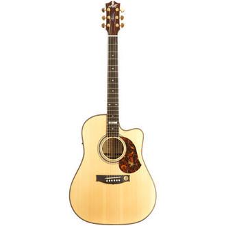 Maton Em100C Left Handed Messiah Dreadnought Acoustic-Electric Guitar With Solid Wood & Case