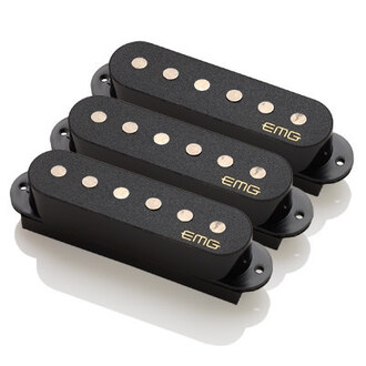 EMG SAV Set Single Coil Replacement Electric Guitar Active Pickup Set Black