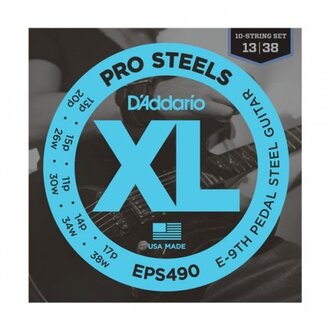 D'Addario EPS490 Pedal Steel Strings, E-9th