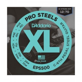 D'Addario EPS500 Pedal Steel Strings, C-6th