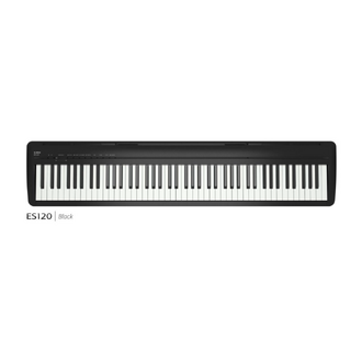 Kawai ES120B Digital Piano, 88 Key Weighted Action - Black