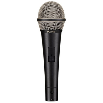 Electro-Voice EV-PL24S PL24S Dynamic Supercardioid Vocal Microphone With On/Off Switch