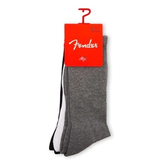 Perris FGA370099LFender "The Icon Back Tab" Large Crew Socks (3-Pack)