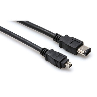 Hosa FIW46110 FireWire 400 Cable, 4pin to 6pin, 10 ft