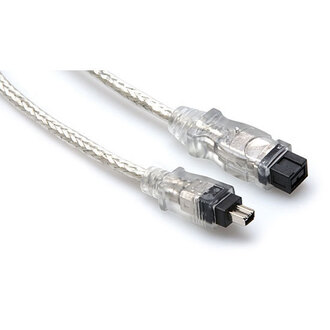 Hosa FIW94106 FireWire 800 Cable, 4pin to 9pin, 6 ft