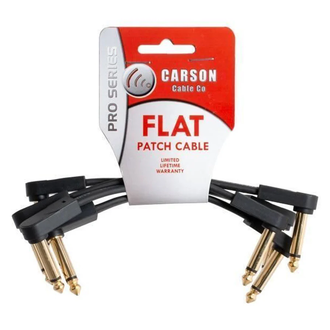 Carson Pro 4 Inch Flat Patch Cable 4 Pack