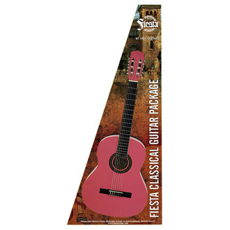 Aria FPK200PK Fiesta Classical Nylon-String Guitar Pack Pink