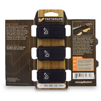 Gruv Gear FretWraps String Muters Small Black 3-Pack