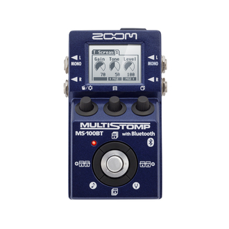 Zoom MS-100BT Bluetooth Multistomp Effects Pedal