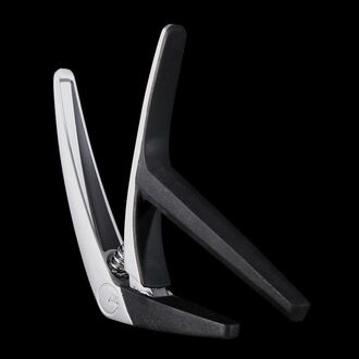 G7 Nashville Guitar Capo Clip-On Style Flat Classical 6-String Silver