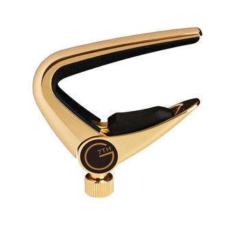 G7 Newport 6 String Gold Capo For Curved Fingerboards