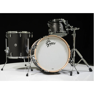 Gretsch Brooklyn 3pc 18 Satin Black Metallic Drum Kit GB-J483-SBM