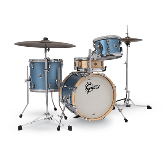 Gretsch Brooklyn 4Pc 14x18 Satin Ice Blue Metallic Drum Kit GB-J484-SIBM
