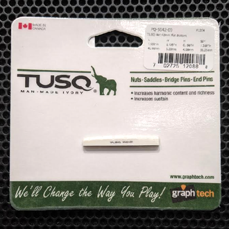 Graph Tech Slotted Nut Tusq M-M Ivory 42 X 3.22 X 4.98MM Sc