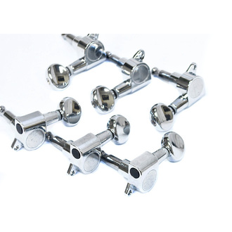 GT Electric Guitar Sealed Tuning Machines In Chrome Finish (6-inline)