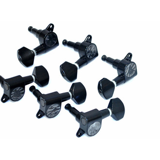 GT Electric Guitar Sealed Tuning Machines In Black Finish (6-inline)