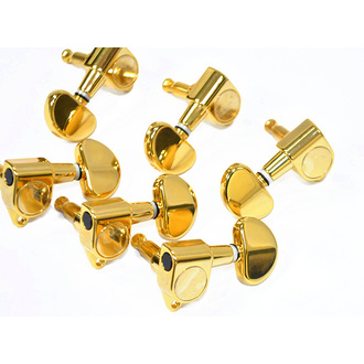 GT Acoustic/Electric Guitar Sealed Tuning Machines In Gold Finish (3+3)