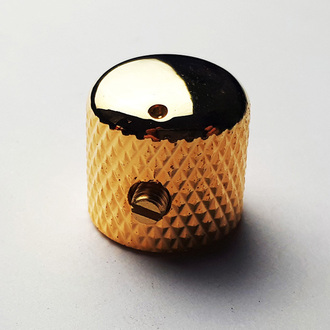 GT Metal Knurled Dome Knobs With Marker In Gold Finish (Pk-2)