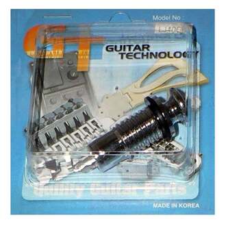 GT Threaded End Pin Jack Socket In Chrome (Pk-1)