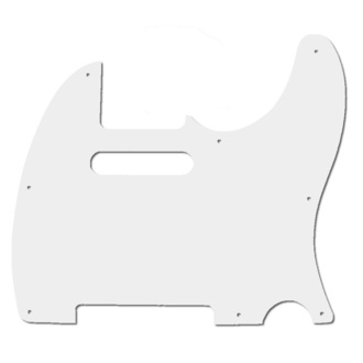 GT 3-Ply TL-Style Electric Guitar Pickguard In White (Pk-1)