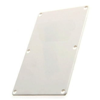 GT ABS Tremolo Spring Cover Back Plate In White (Pk-1)