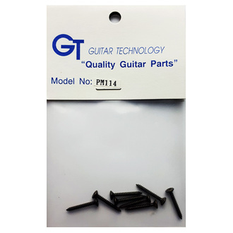 GT Wood Screws With Oval Head In Black Finish - 2mm X 14mm (Pk-10)