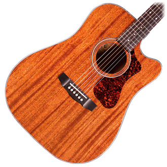 Guild D-120CE Natural Dreadnought Acoustic-Electric Guitar W/DLX Bag